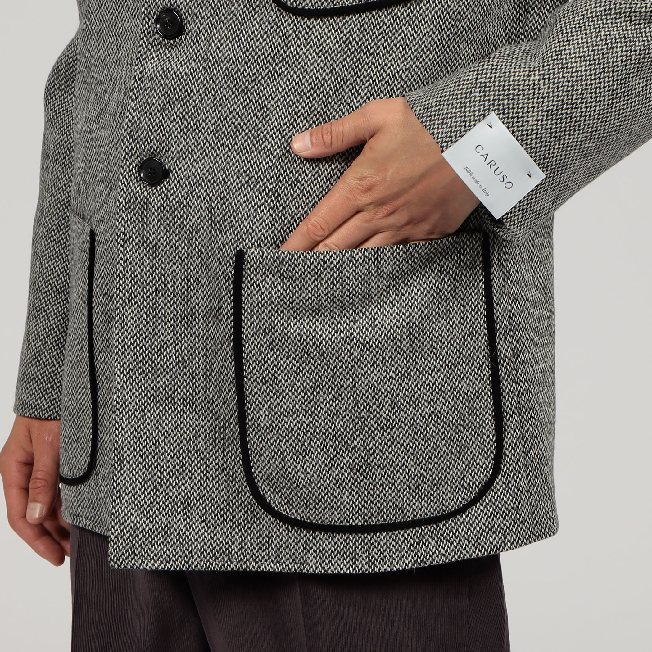 別注】CARUSO ウール フォレスティエールジャケット