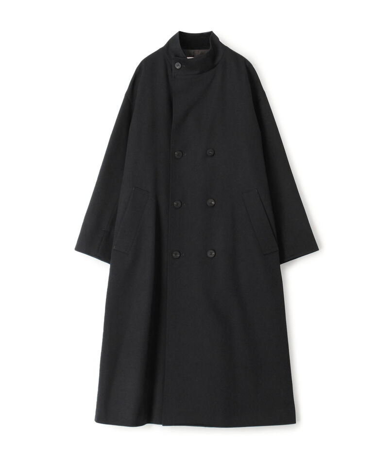 ウールギャバジンスタンドカラー トレンチコート