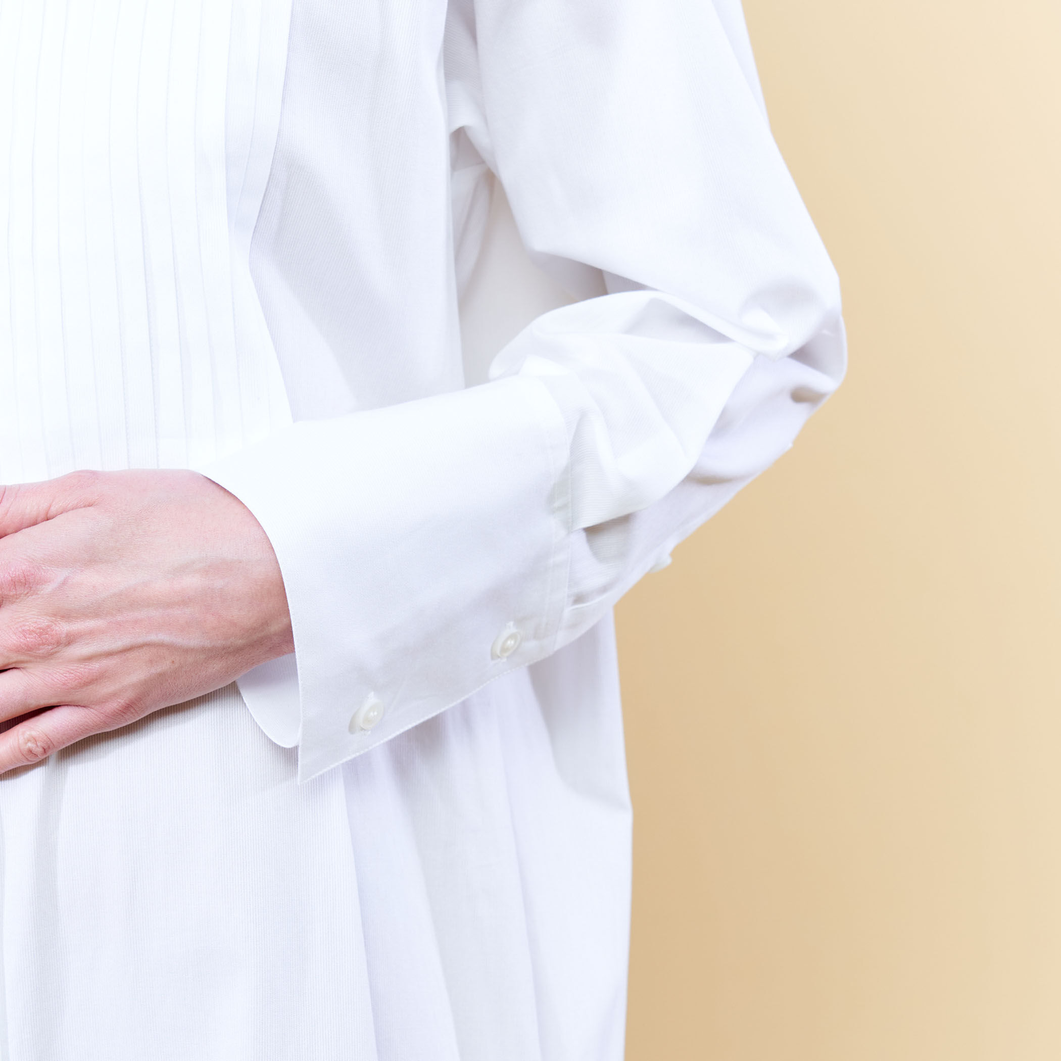 ドビークロス マーメイドフレアシャツワンピース｜トゥモローランド