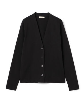 ハイツイストシルクストレッチ Vネックカーディガン