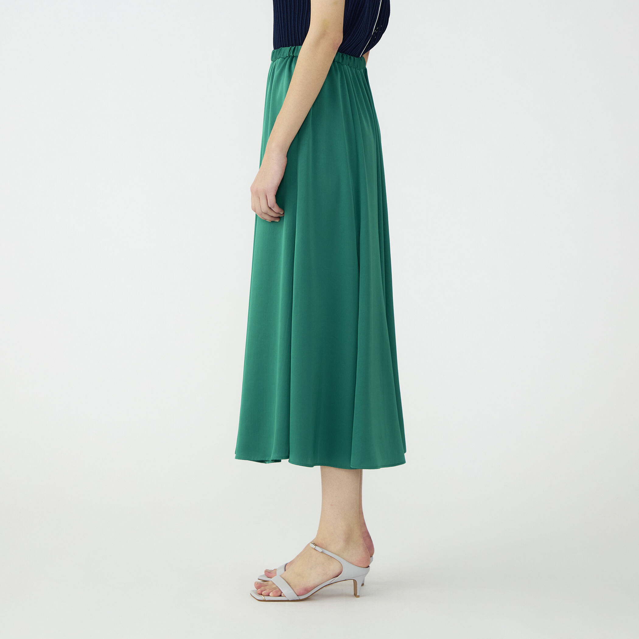 WEB先行予約】ライトウェイトサテン マーメイドスカート