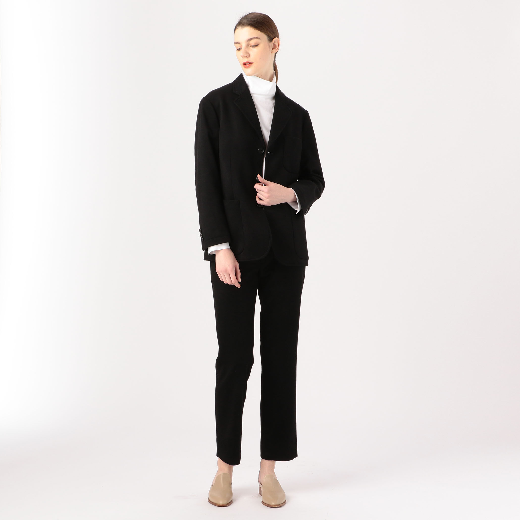 カシミヤメルトン テーラードジャケット｜トゥモローランド 公式通販