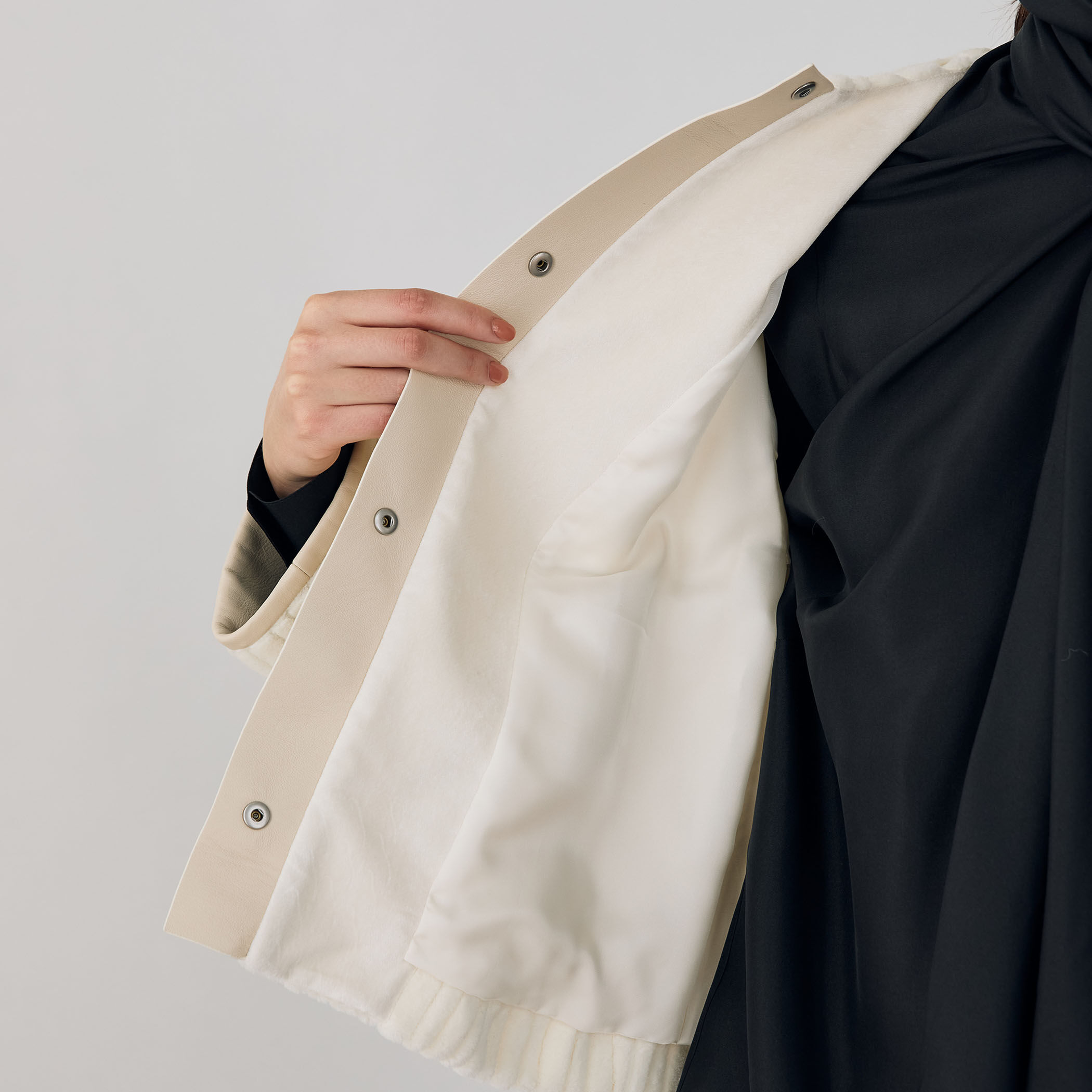 トゥモローランド デプレ　クルーネックブルゾン ワイドリッジパイル クルーネックブルゾン｜トゥモローランド