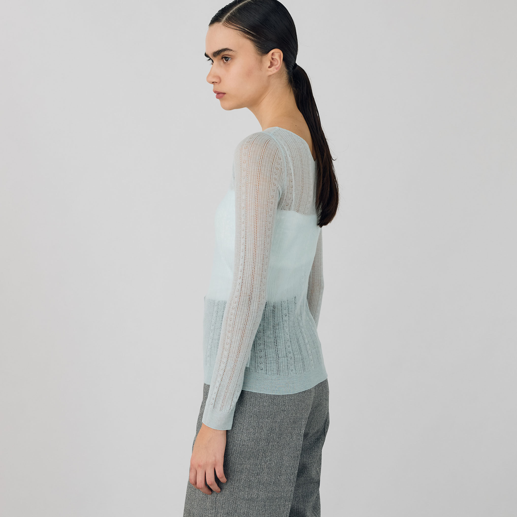 ソフトウール ボートネックプルオーバー｜トゥモローランド 公式通販