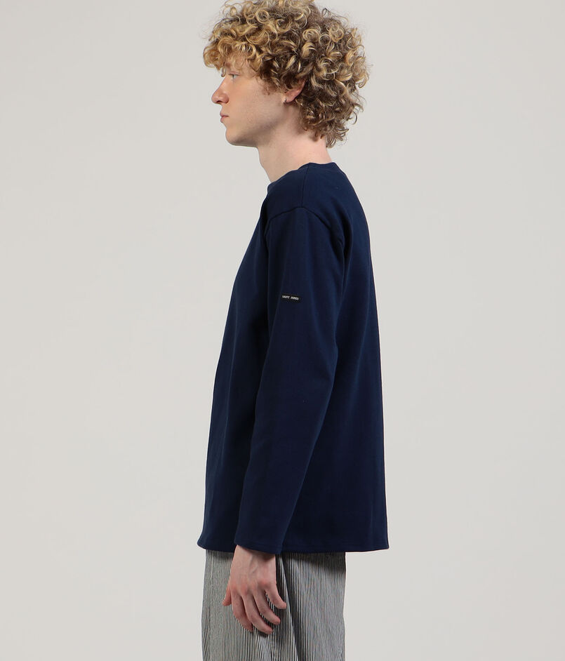 SAINT JAMES OUESSANT SOLID コットン ボートネックプルオーバー SAINT JAMES OUESSANT SOLID コットン ボートネックプルオーバー