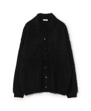 カシミヤファーニット シャツカラーカーディガン