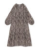Silk Habutae print Puffed Sleeves Dresses