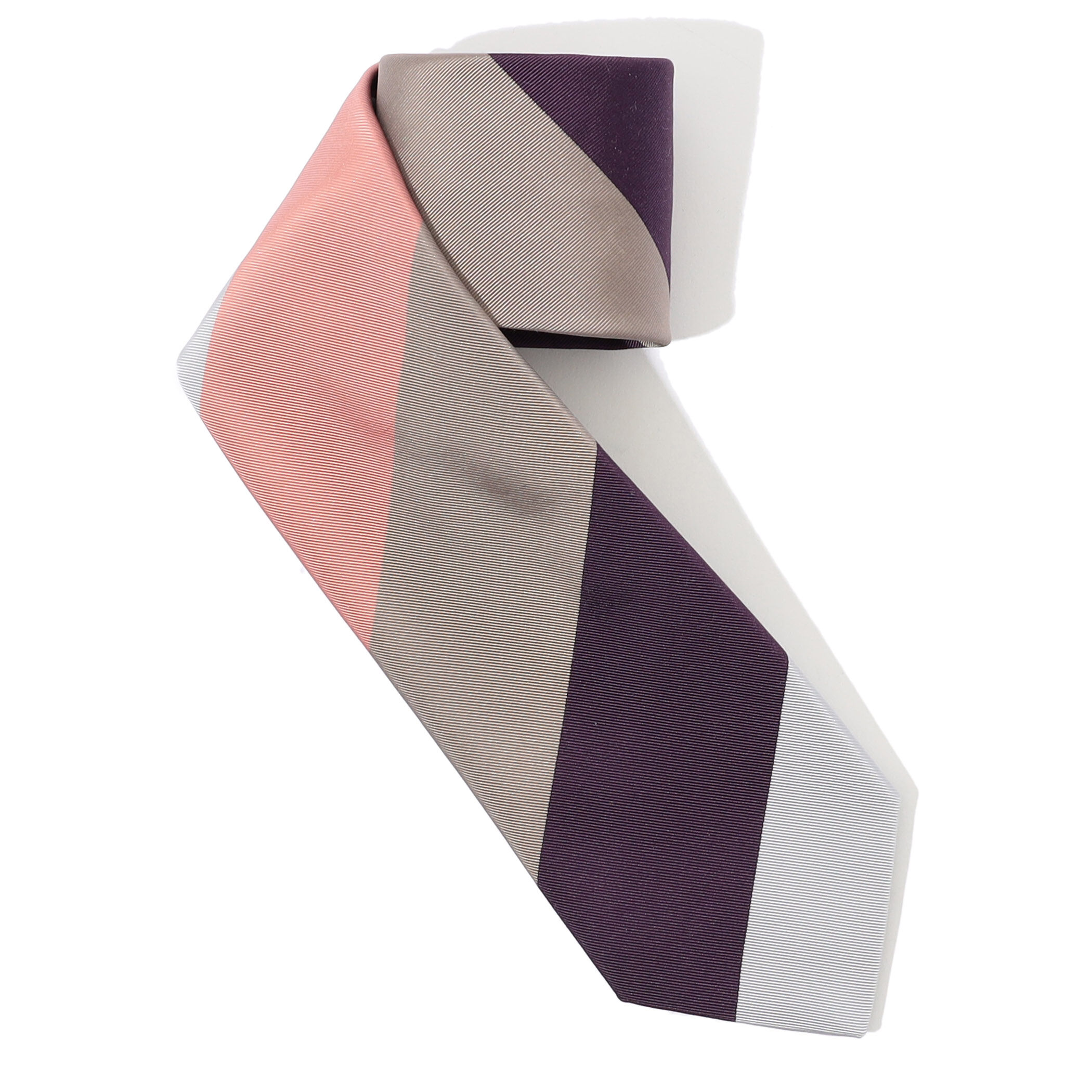 FRANCO BASSI シルクジャガード レジメンタルストライプネクタイ