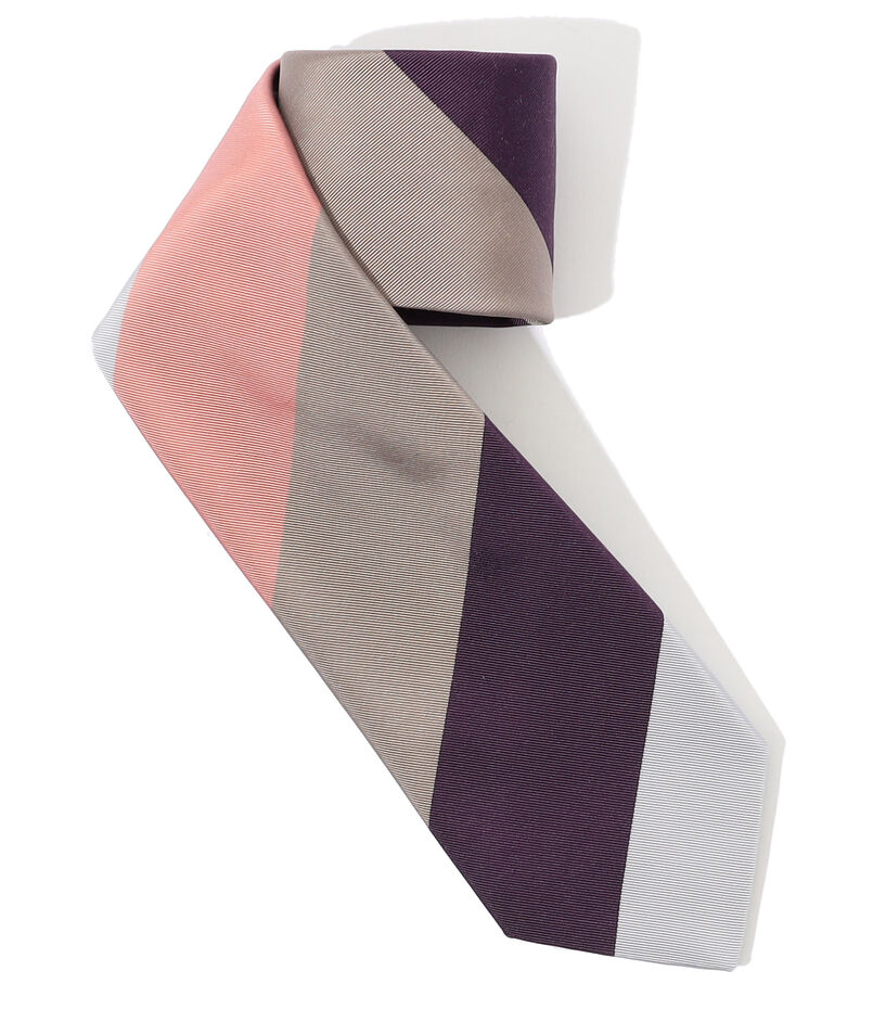 FRANCO BASSI シルクジャガード レジメンタルストライプネクタイ