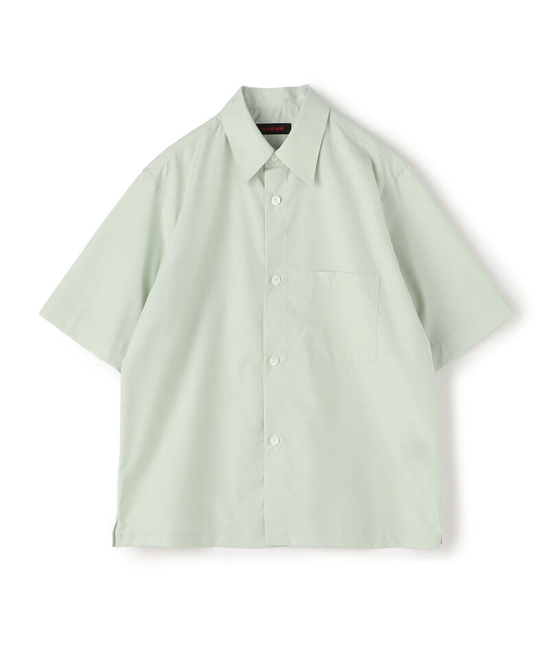 CABaN コットン シャンブレー ハーフスリーブシャツ