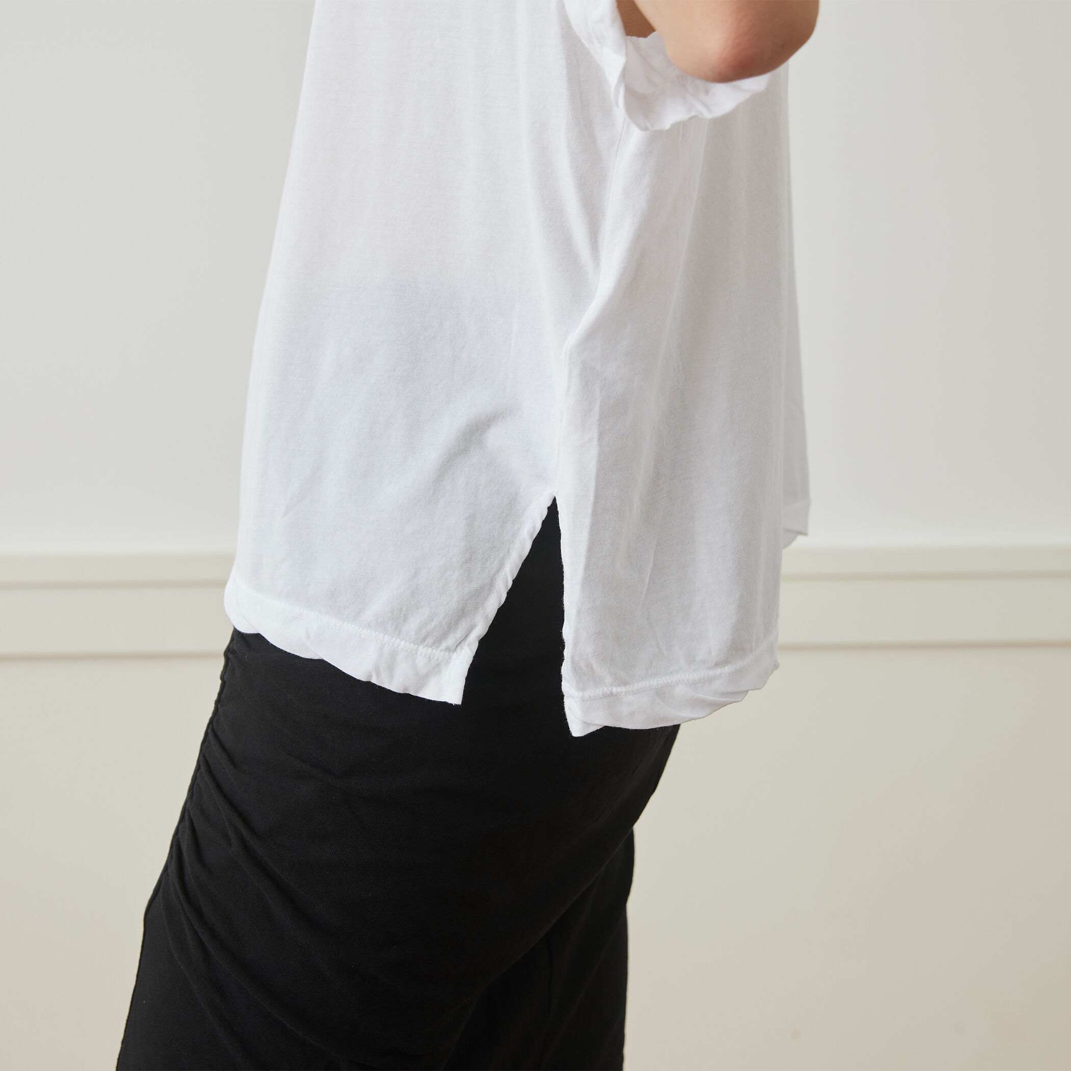 JAMES PERSE ブラック グラフィックTシャツ サイズ2 ハイゲージ オーバーサイズドTシャツ WHGF3861