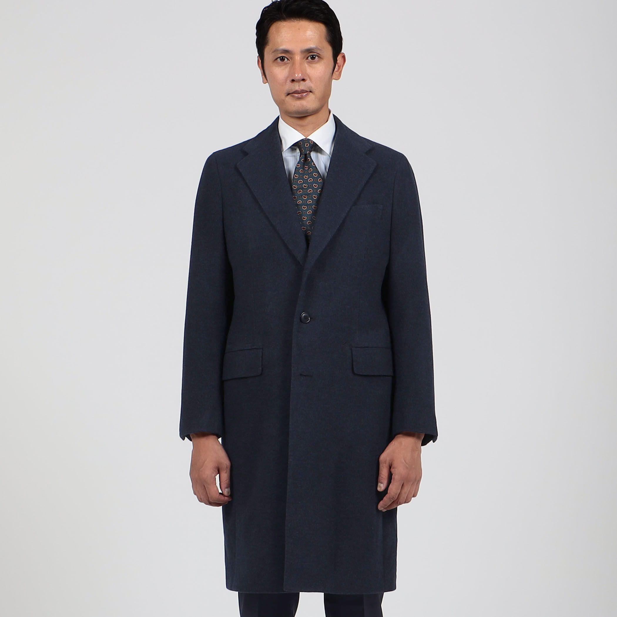イタリア製 JIL SANDER カシゴラ ブレンド 見積もら コンビ チェスター コート