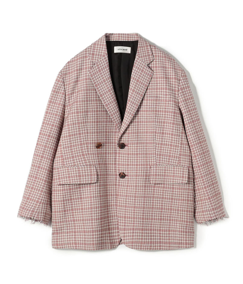 edition pourell ウールマルチチェック ジャケット