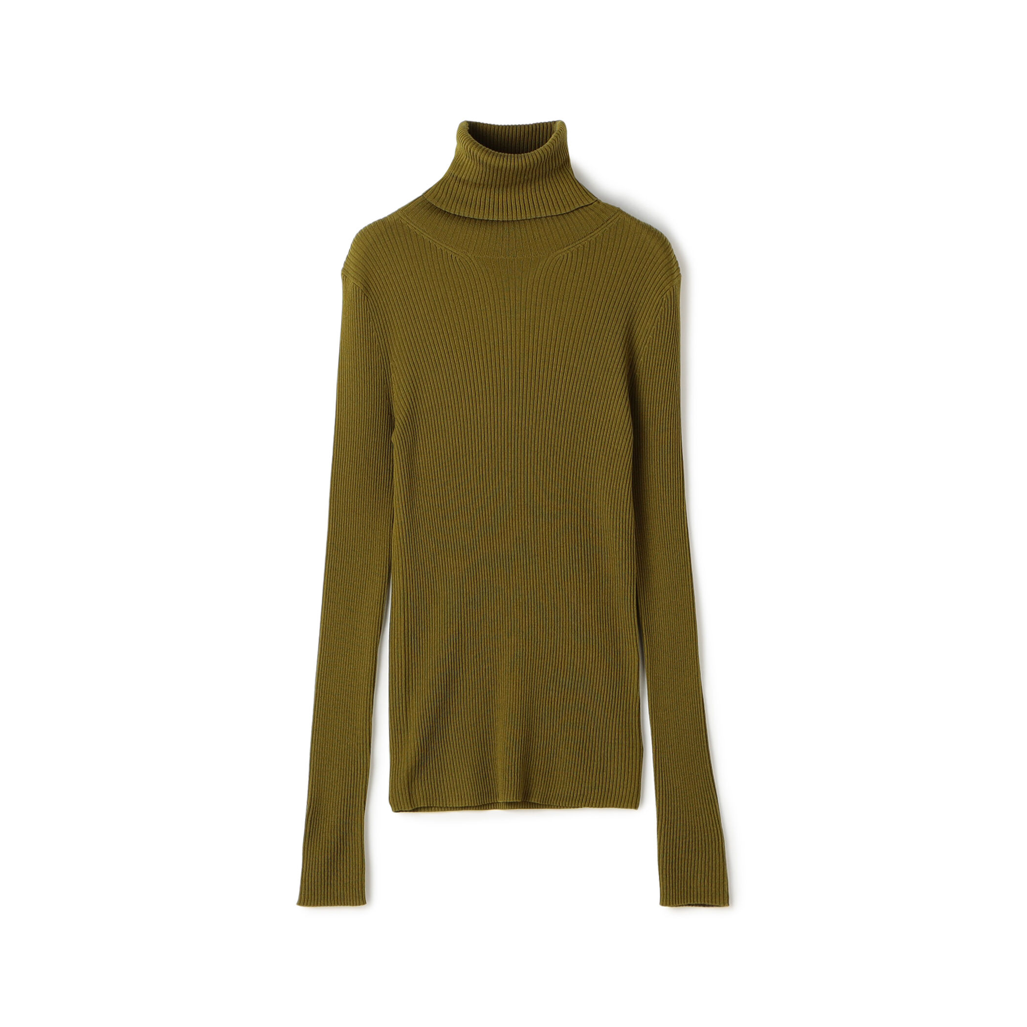 プルミエールウールリブ タートルネックプルオーバー