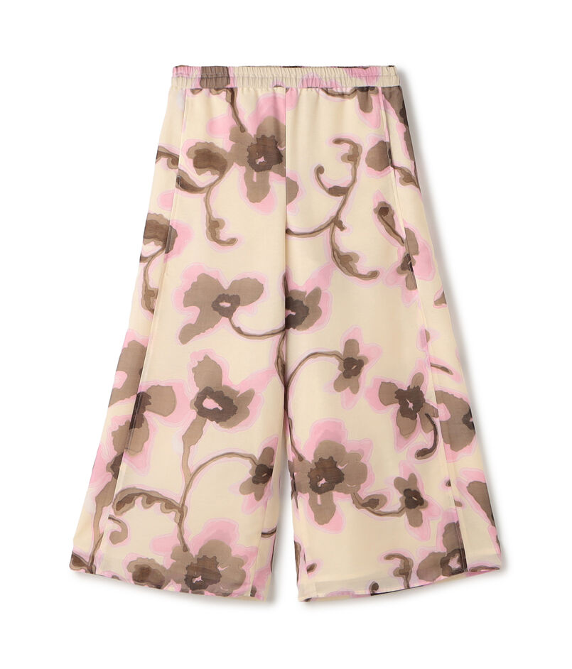 リリアンプリント ギャザーイージーパンツ