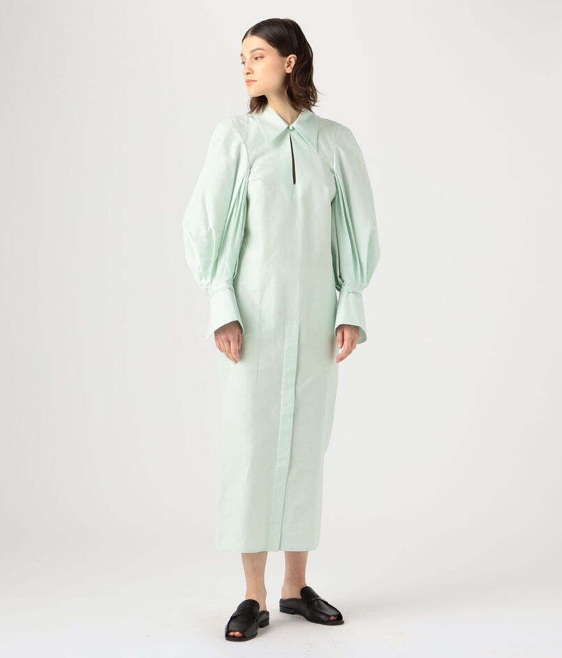 Mame Kurogouchi Cotton Silk Broad Basket Motif Shirt Dress ワンピース｜トゥモローランド  公式通販