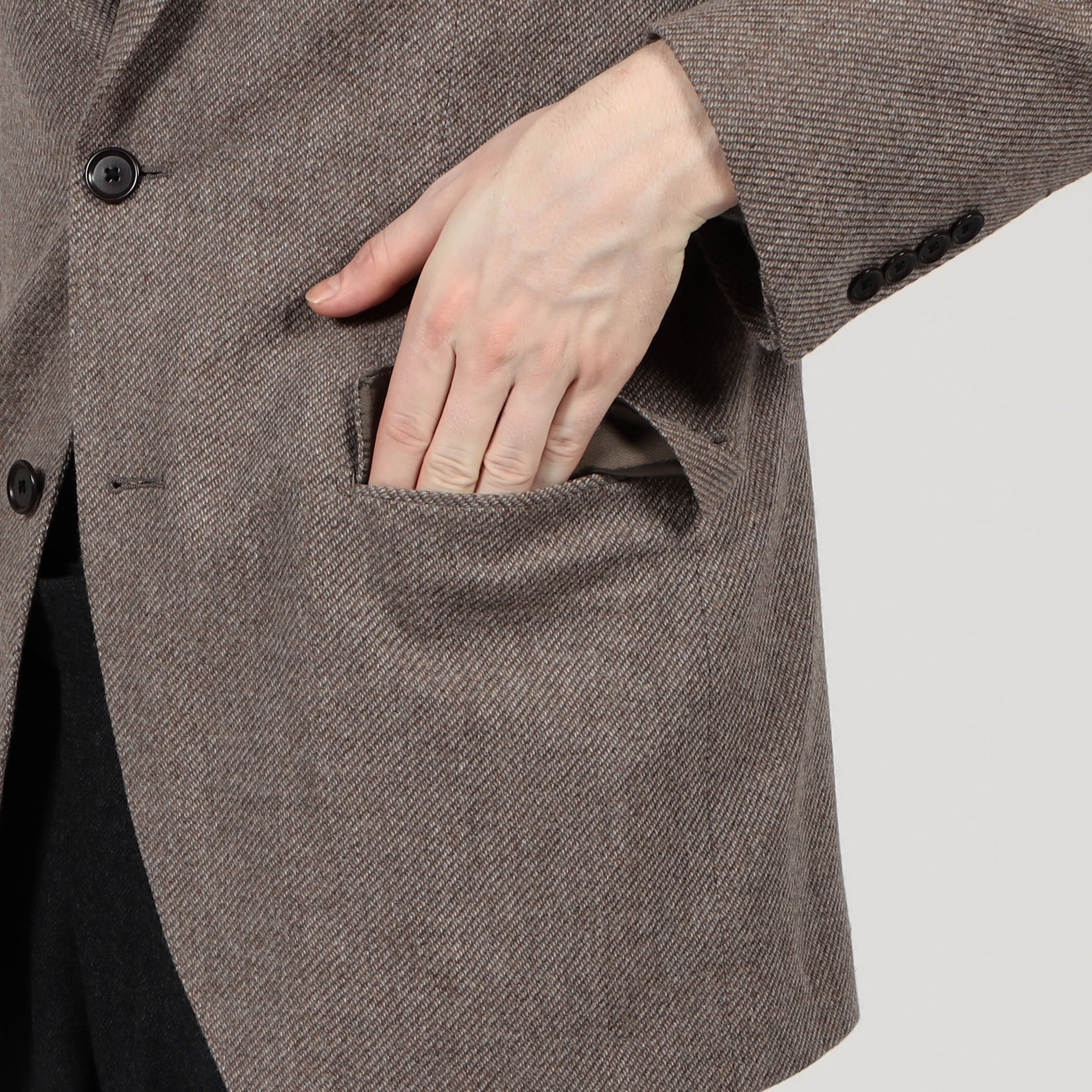 ウールカシミヤ シングルブレステッド 2Bジャケット ZEGNA