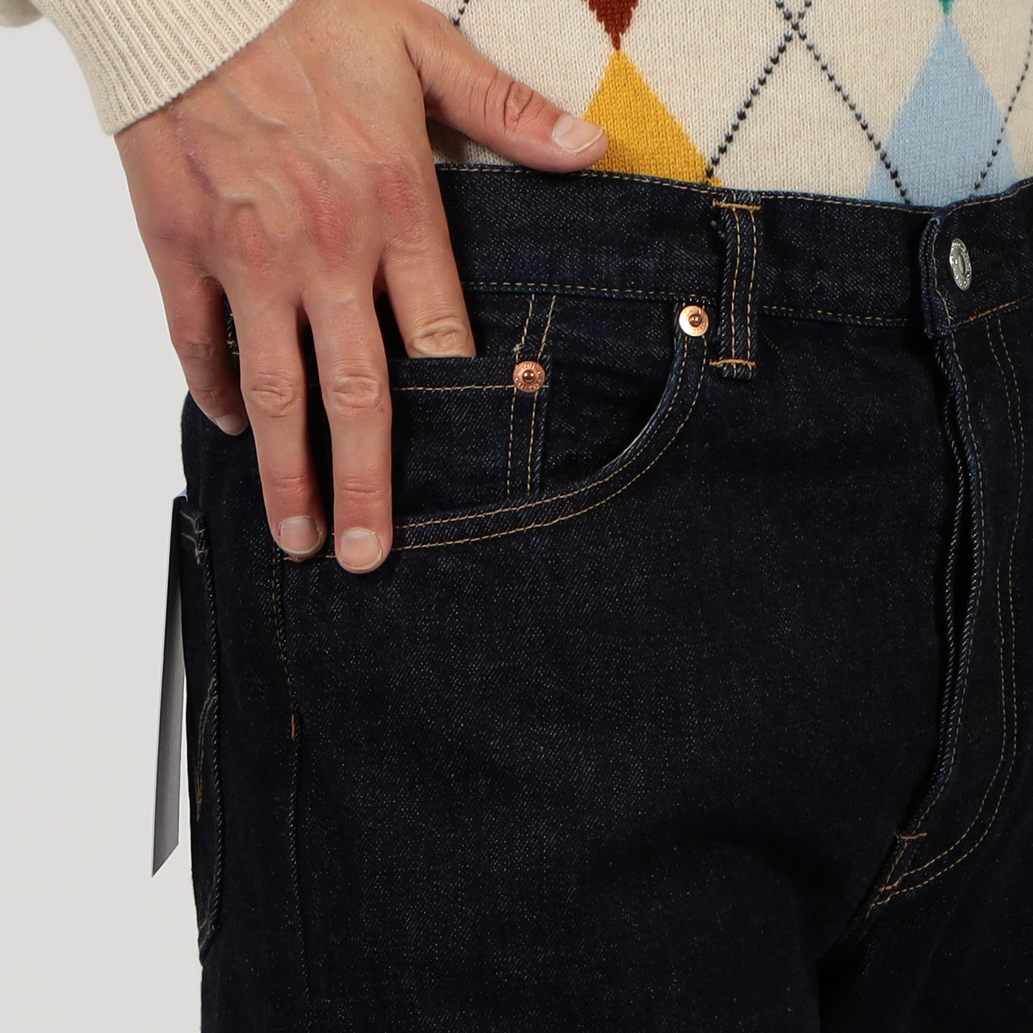 別注】EDWIN LOOSE STRAIGHT ONE WASHED デニムパンツ