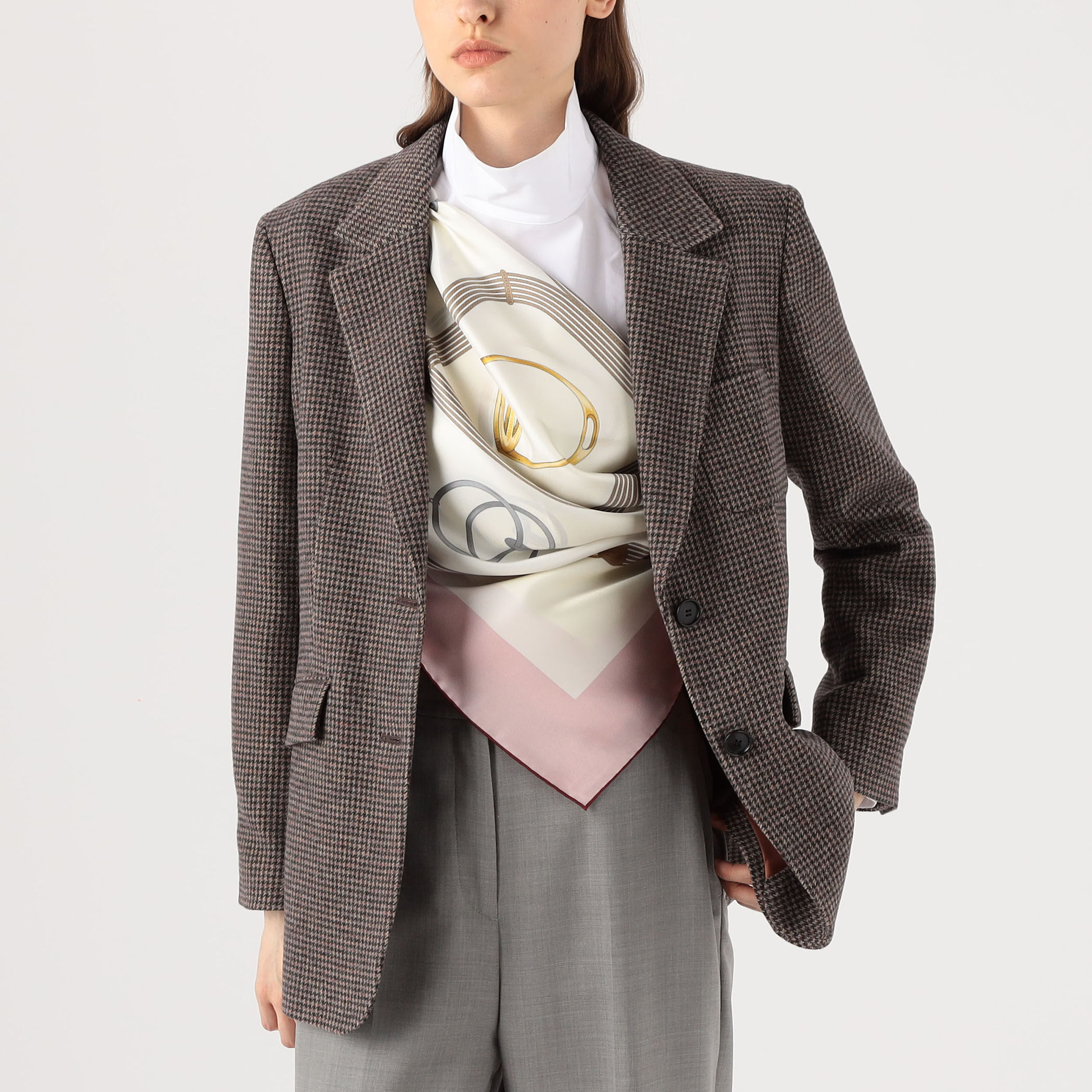 美品トゥモローランド購入イタリア製alteaシルクスカーフ 美品トゥモローランド購入イタリア製alteaシルクスカーフ