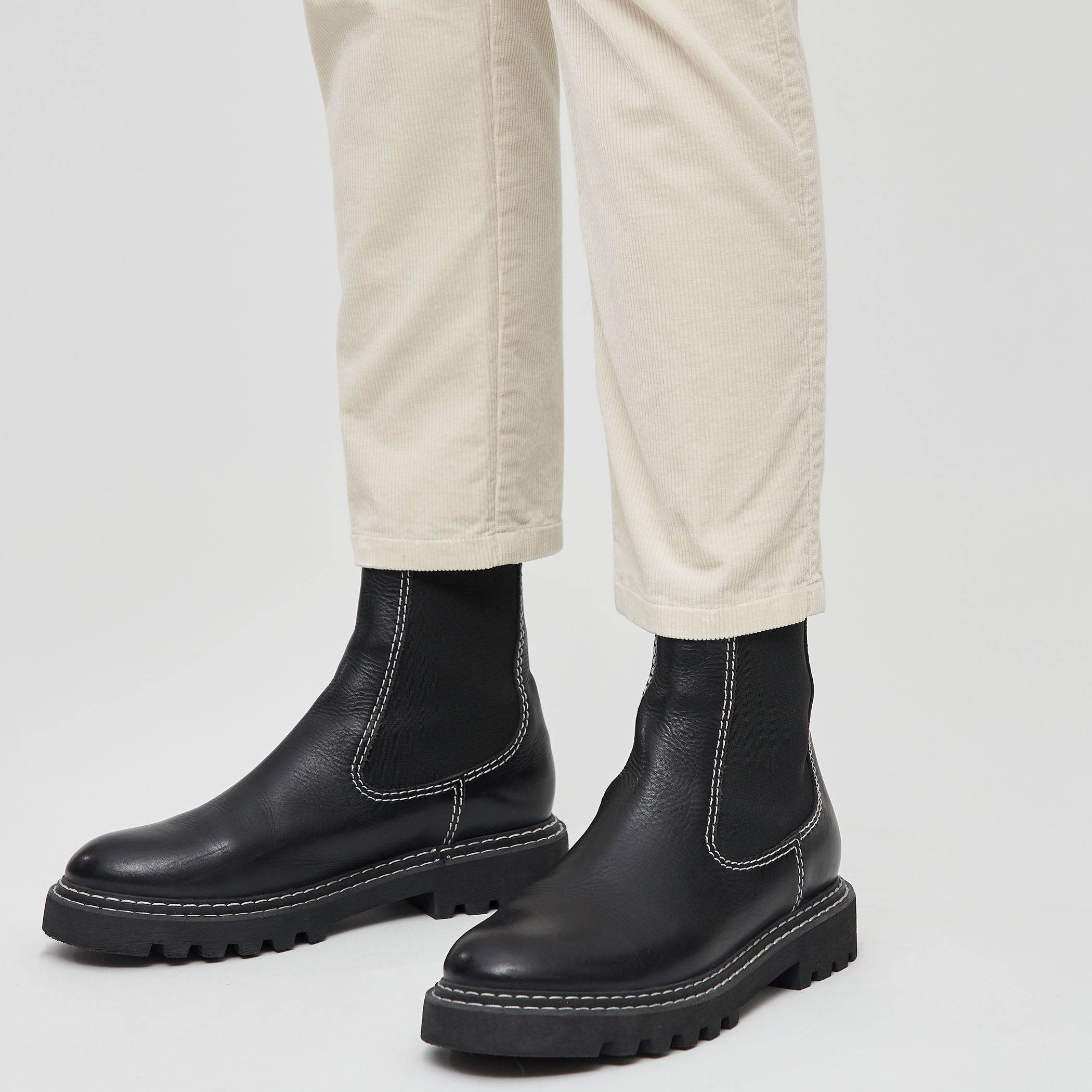 GALERIE VIE パンツ ストレッチコーデュロイ スリムパンツ