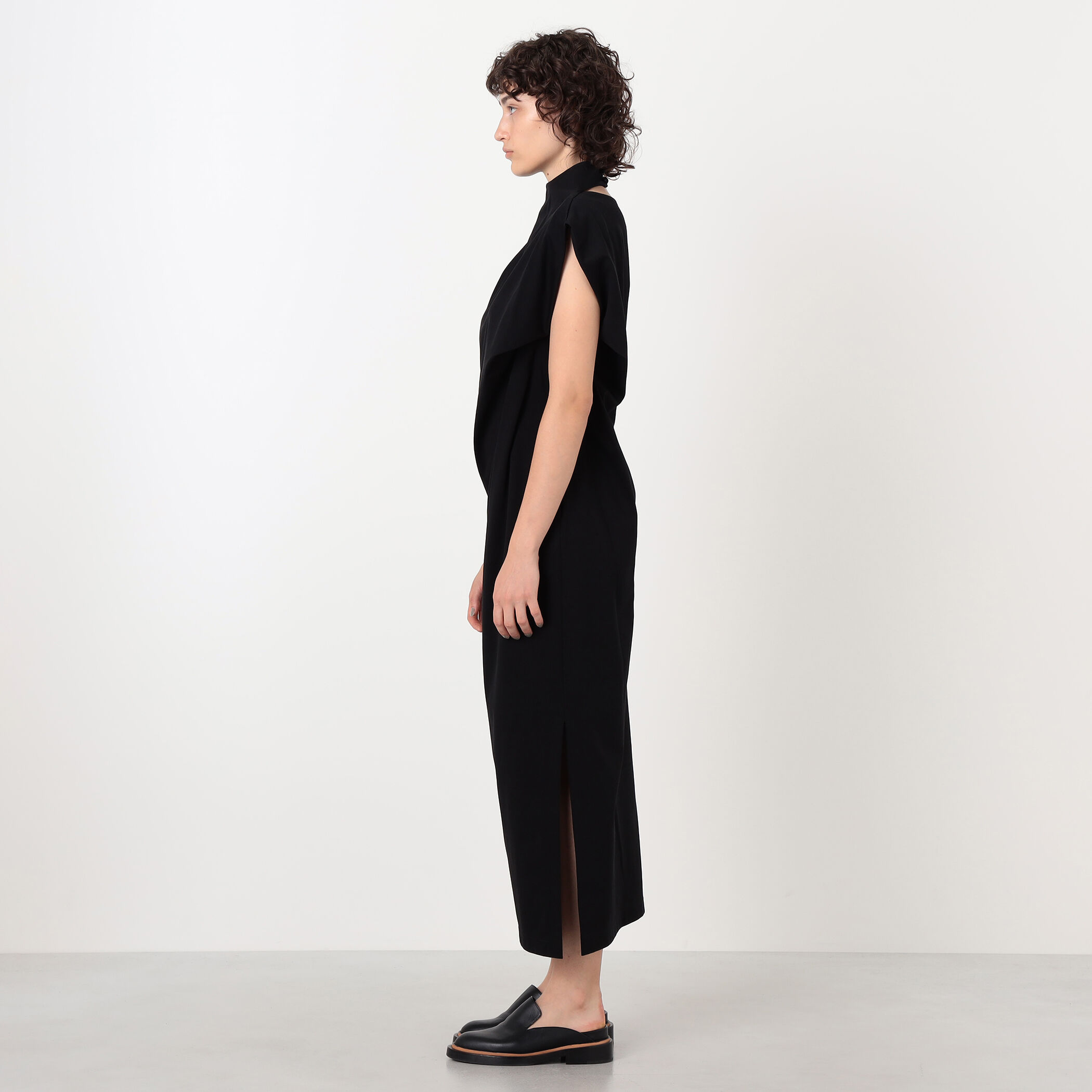Mame Kurogouchi Cotton Jersey Asymmetric Dress アシンメトリー
