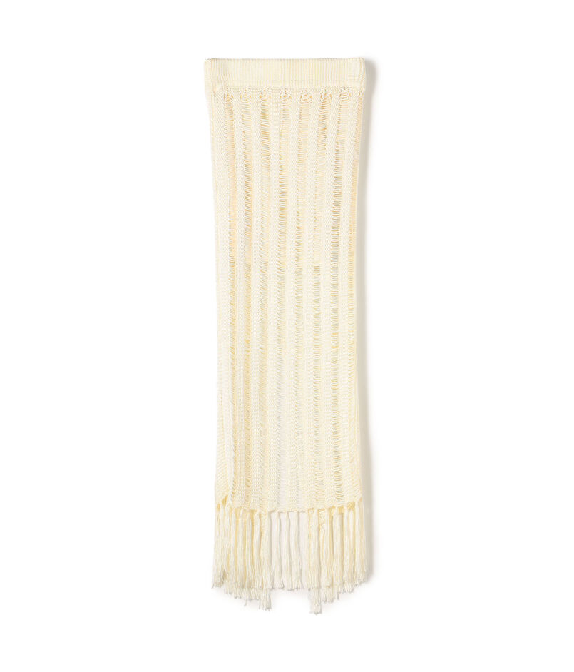 KANAKO SAKAI FRINGED KNIT SKIRT