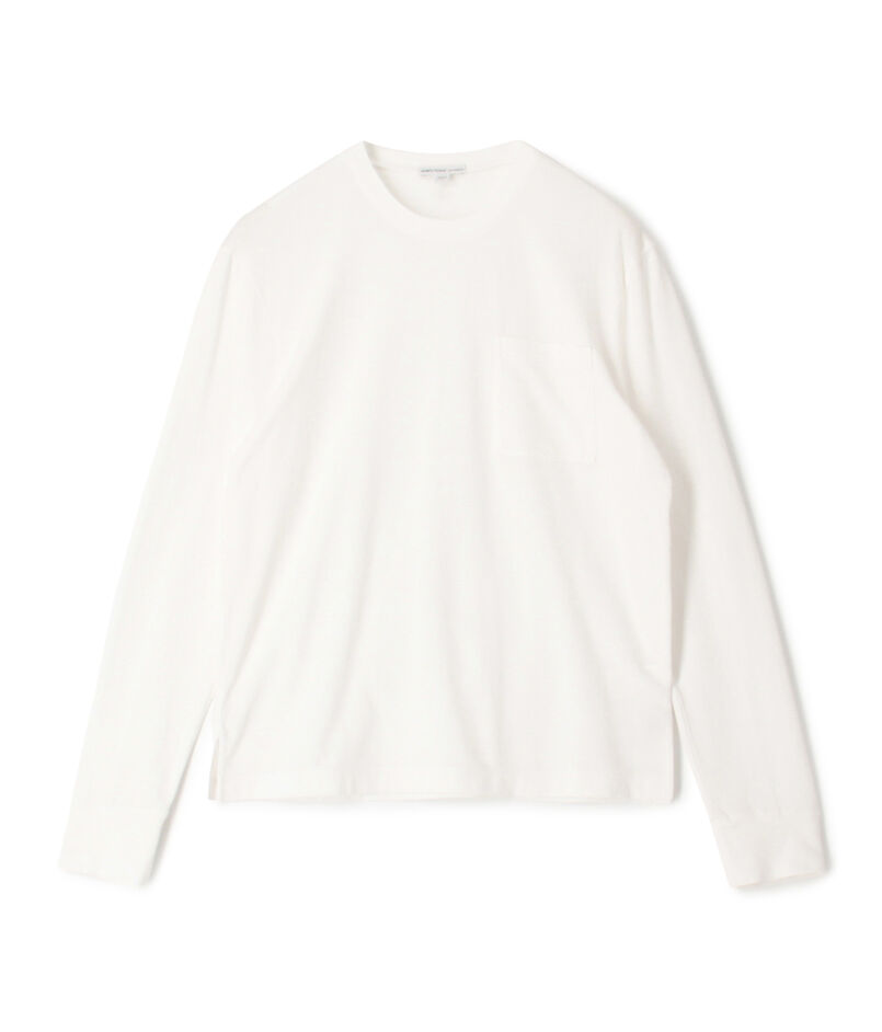 フレンチテリー ポケット付きロングスリーブTシャツ MLWF3636