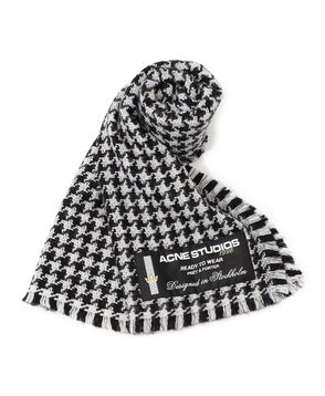 Acne Studios ハウンドトゥースウールスカーフ