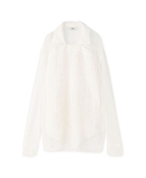 BODE RUFFLE LACE SHIRT