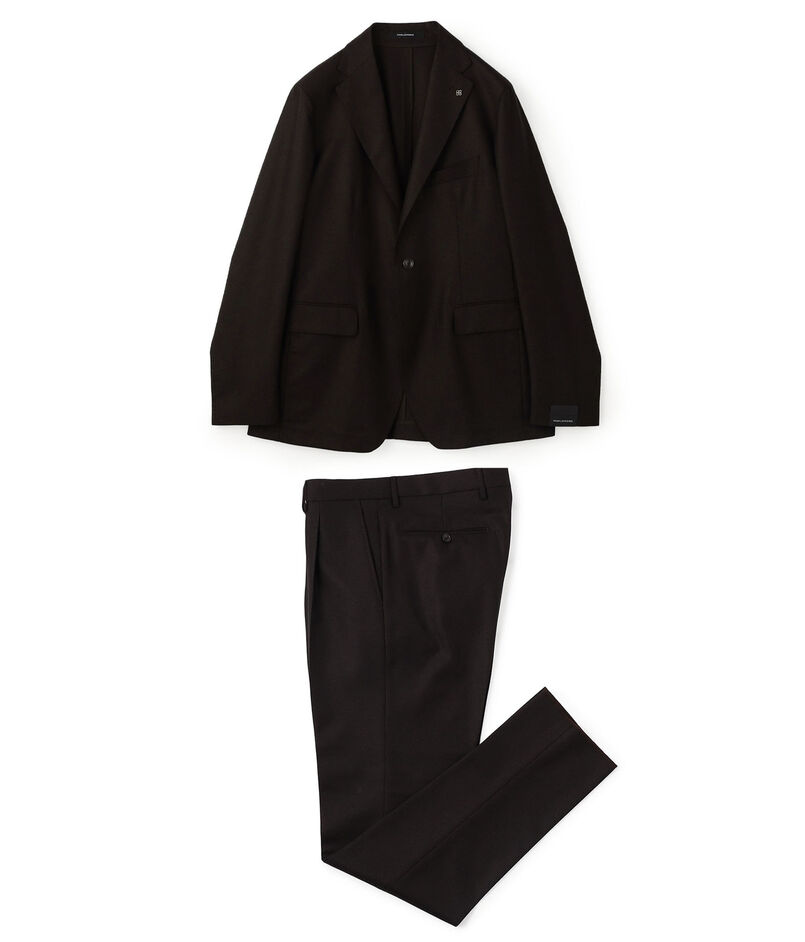 【WEB先行予約・別注】TAGLIATORE ウールサキソニー シングルブレステッド2Bスーツ