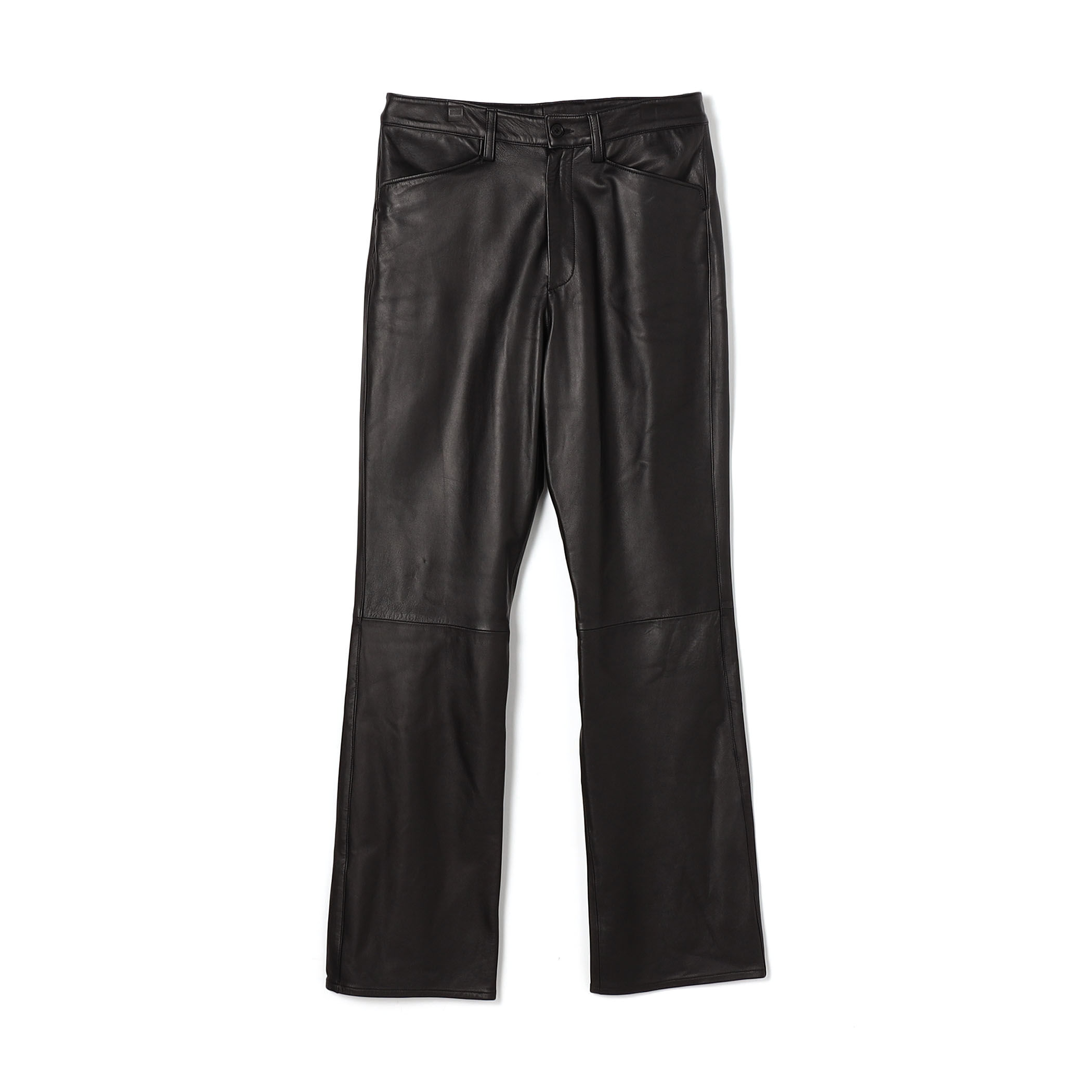 【美品】DAMMTRAX ダムトラックス レザーパンツ LL ブラック ラムレザー Lポケットフレアパンツ｜トゥモローランド 公式サイト