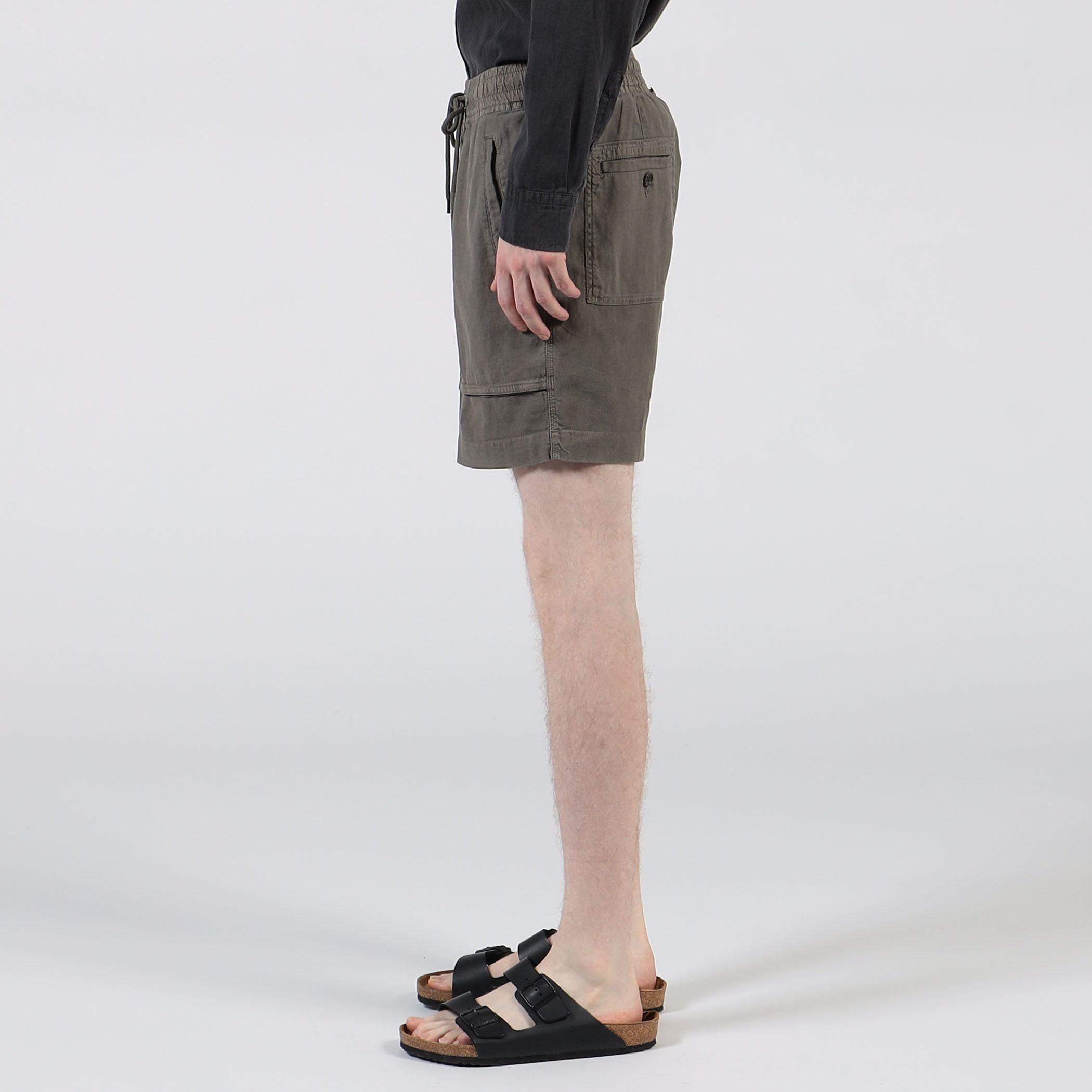 リネンコットン パッチポケットショーツ MLCO4256｜トゥモローランド