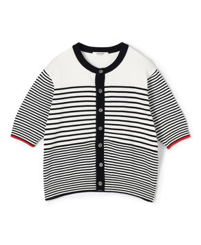 ■ドライコットン ハーフスリーブカーディガン