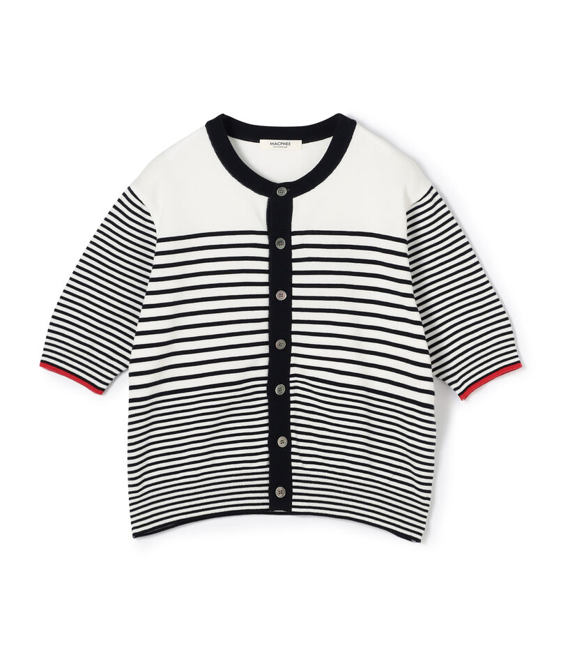 ■ドライコットン ハーフスリーブカーディガン