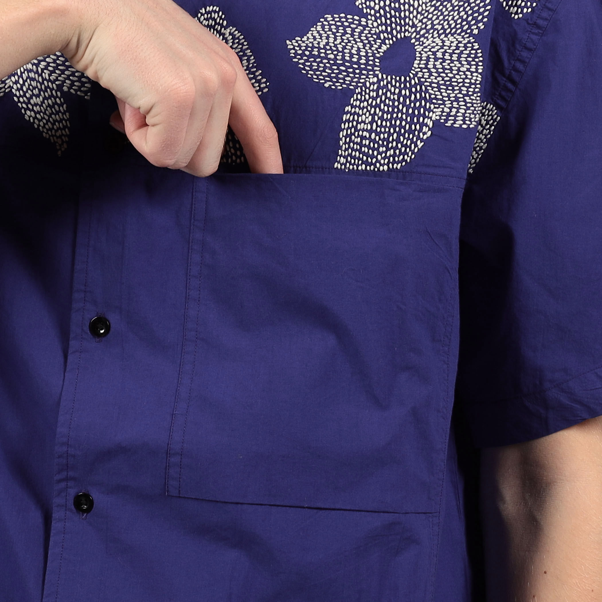 mii SHIRTS RAMAFLOWER エンブロイダリーシャツ