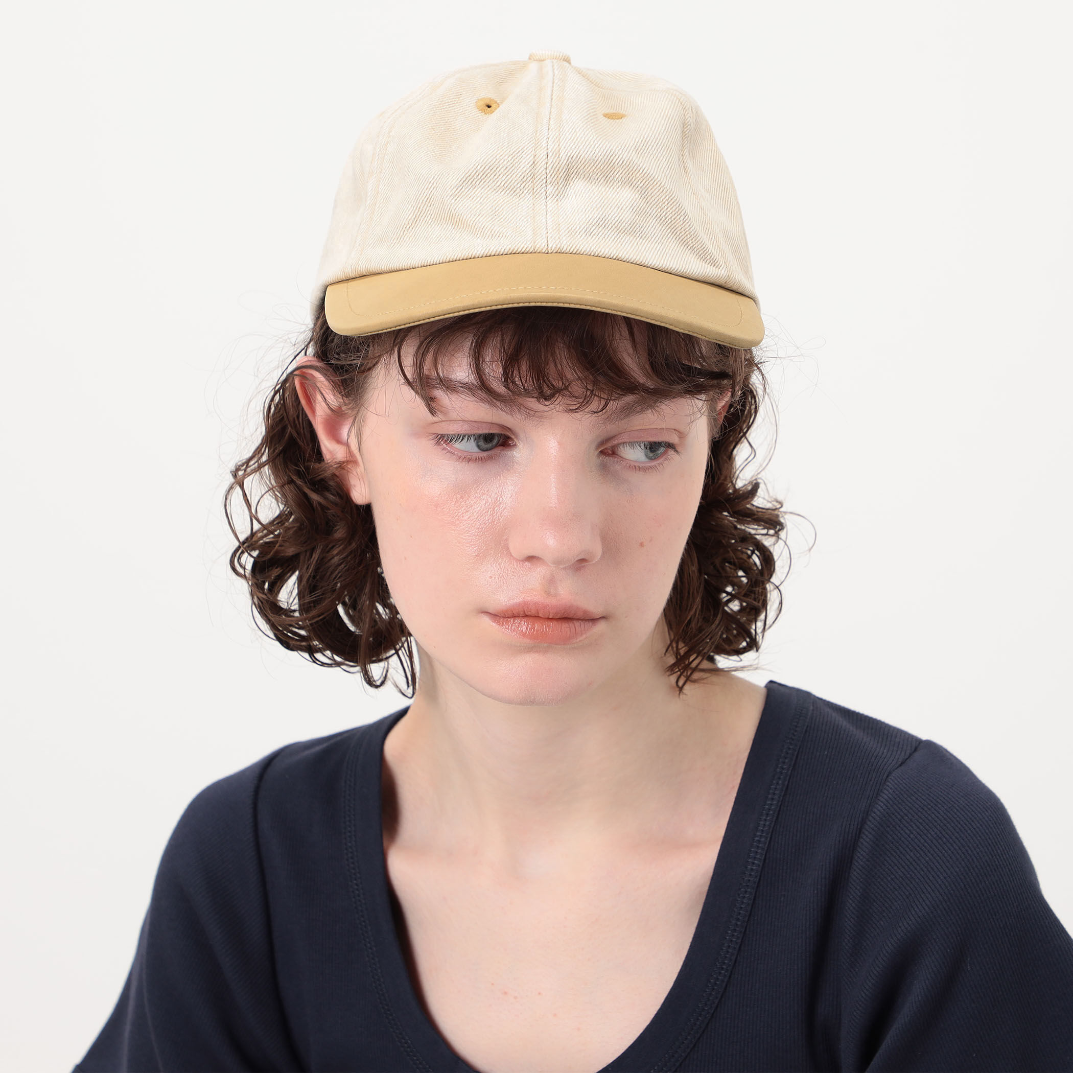 KIJIMA TAKAYUKI SURFACE DYED DENIM 6PANEL CAP キャップ