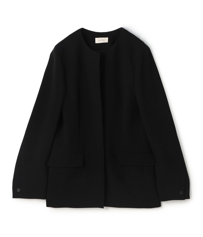 ライトダブルクロス ノーカラージャケット