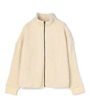 コットンナイロンワッフル ジップアップブルゾン WCKW2602