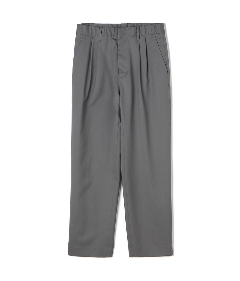 ウォッシャブルギャバジン タックパンツ