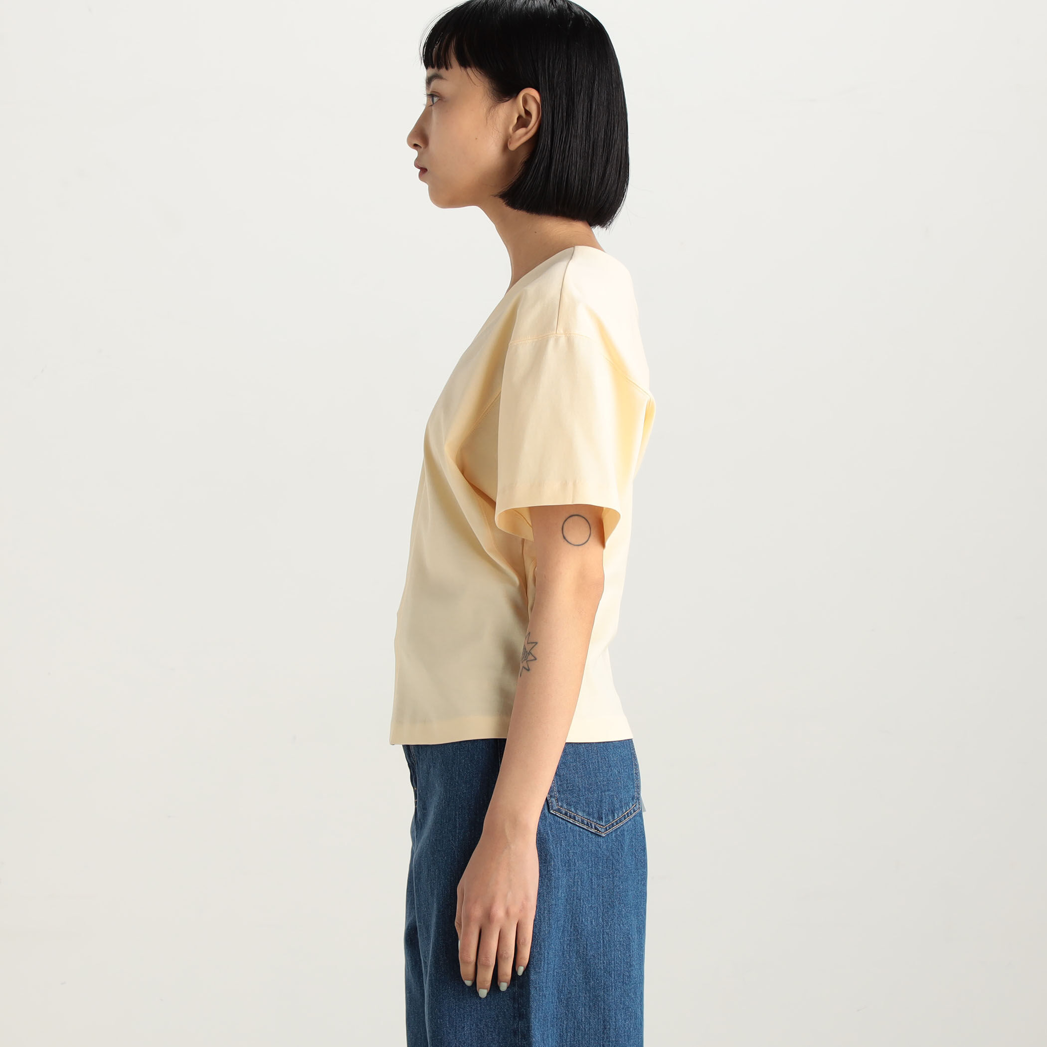 [CODEGRAPHY]24H Vネック マンツーマンTシャツ_WHITE★在庫あり SET UP対応] 24H Track V-neck Sweatshirt（スウェット