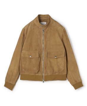 【別注】EMMETI GREYSON ラムスエード ドライビングブルゾン