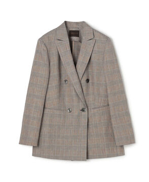 ブラウニーグレンチェック ダブルブレストジャケット