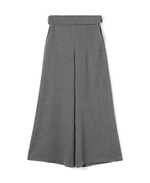 ウールジョーゼット ワイドフレアパンツ