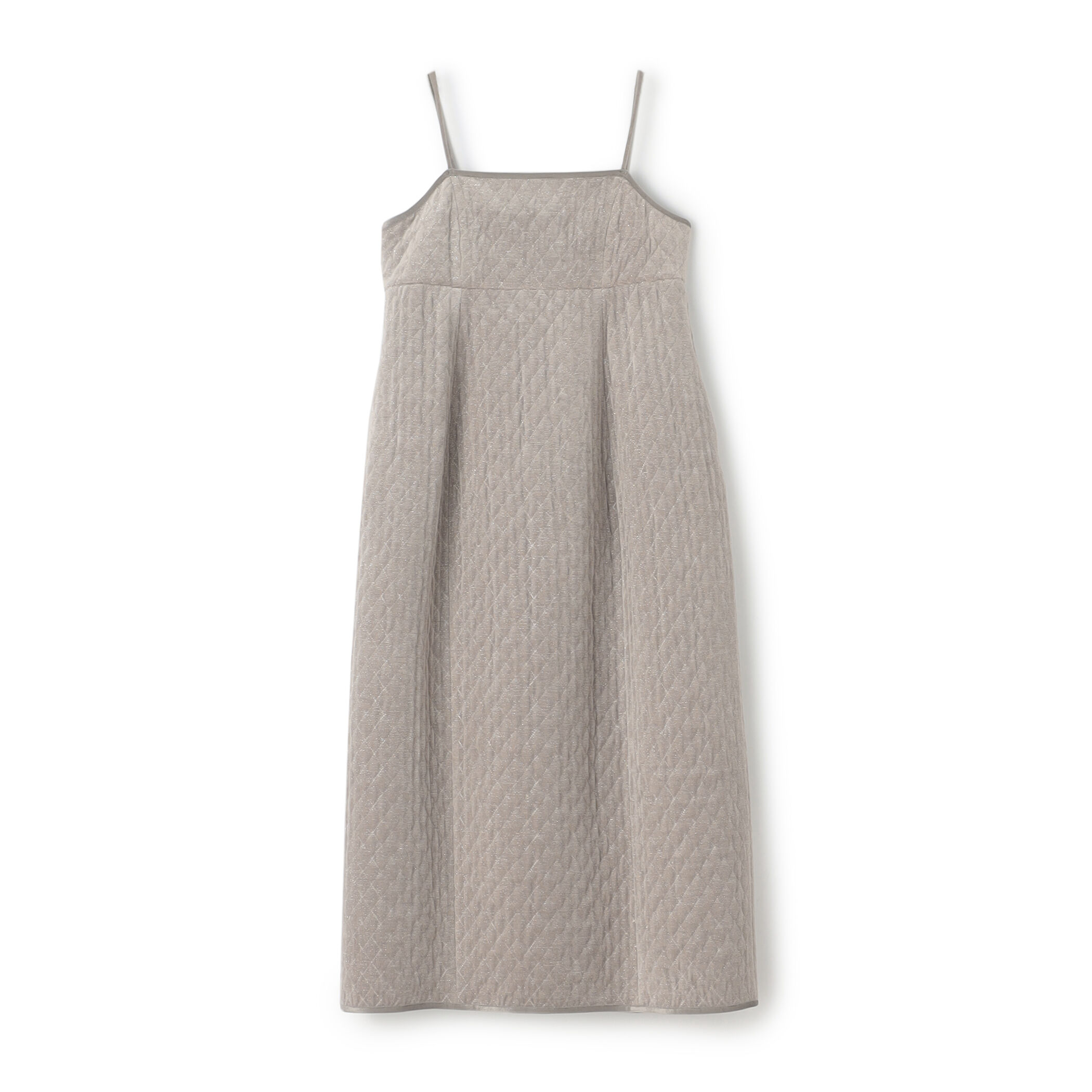 □キルティングベロア コクーンキャミソールワンピース