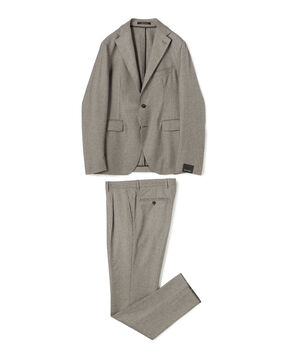 【別注】TAGLIATORE ウールサキソニーハウンドトゥース シングルブレステッド2Bスーツ