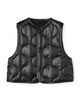 HYKE FAUX LEATHER QUILTED CROPPED VEST フェイクレザー キルトベスト