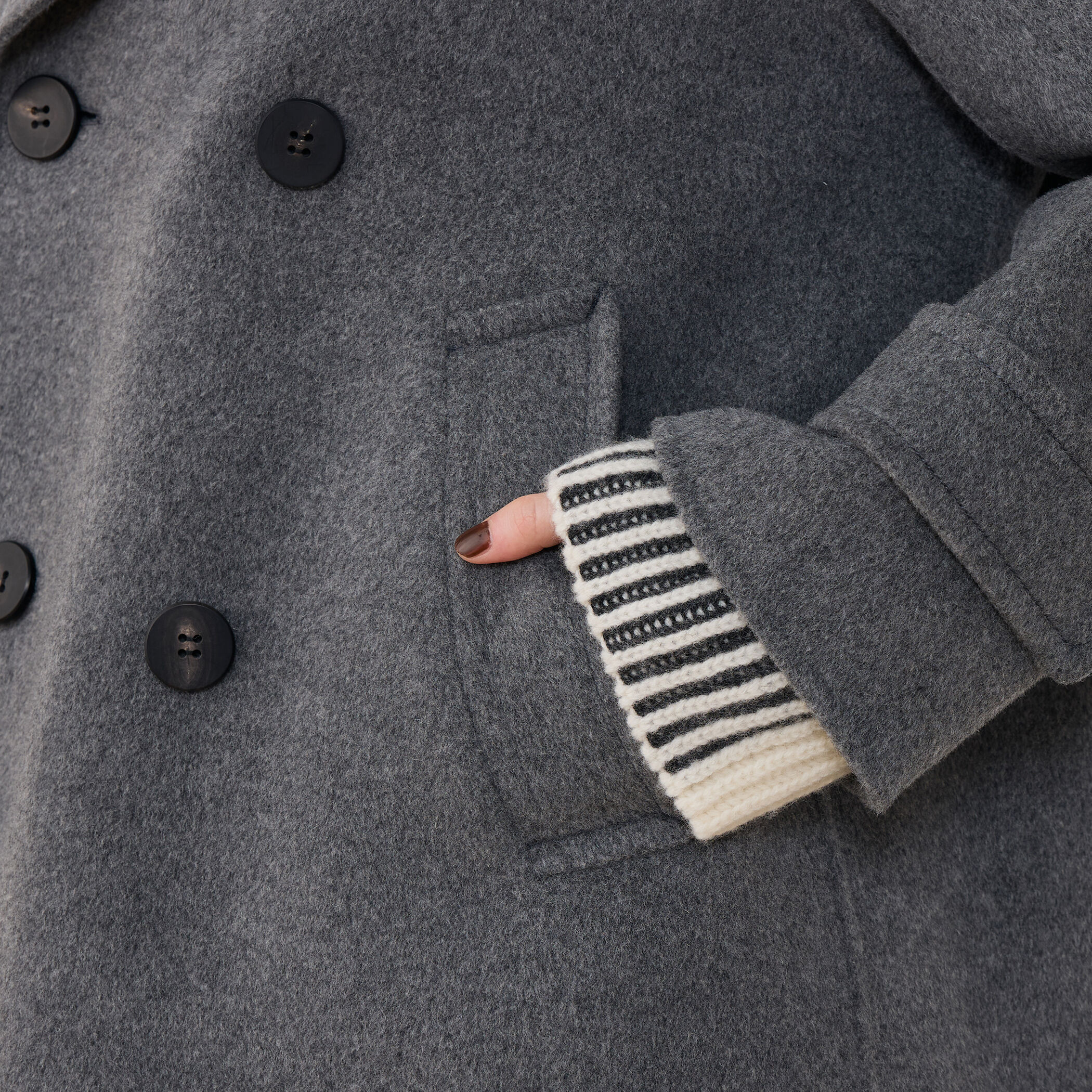 ウールカシミヤダブルフェイス Pコート｜トゥモローランド 公式通販