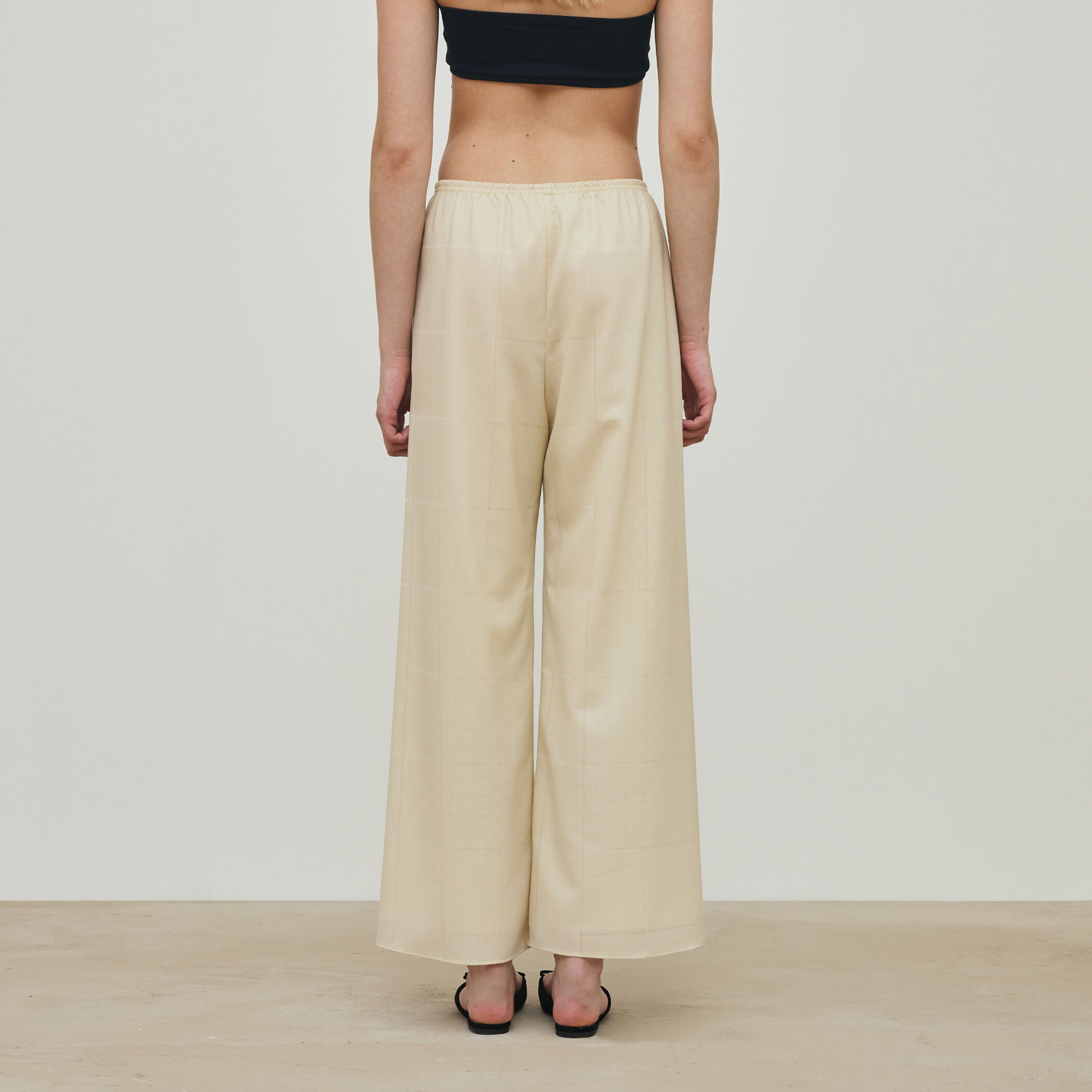 アキハチェックウール リラックスパンツ｜トゥモローランド 公式通販