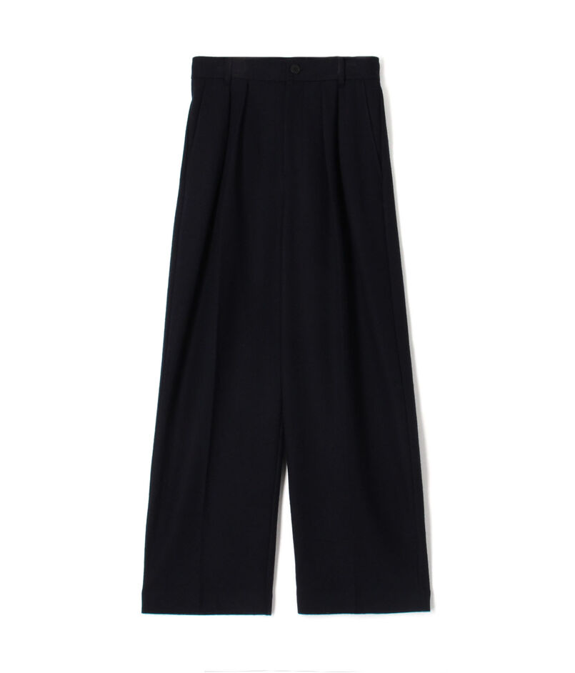 【WEB先行予約】ウールミルドスムース 2タックパンツ