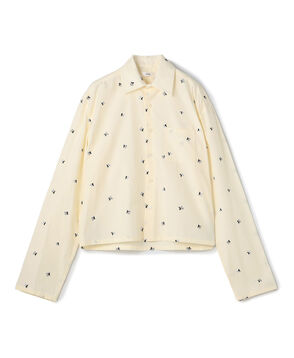 RIER SHIRT MINI コットン エンブロイダリーシャツ